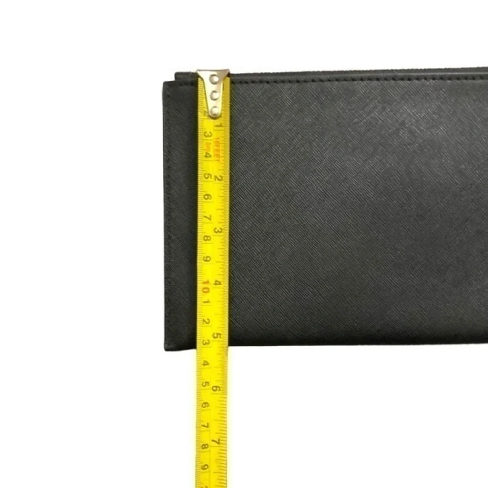 Michael kors black gold wristlet clutch bag